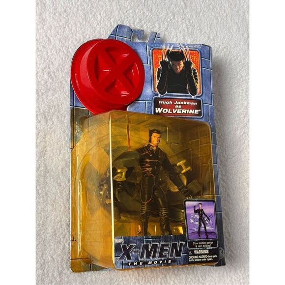 X-Men The Movie Hugh Jackman as Wolverine Action Figure/2000 Toy Biz - Picture 3 of 7